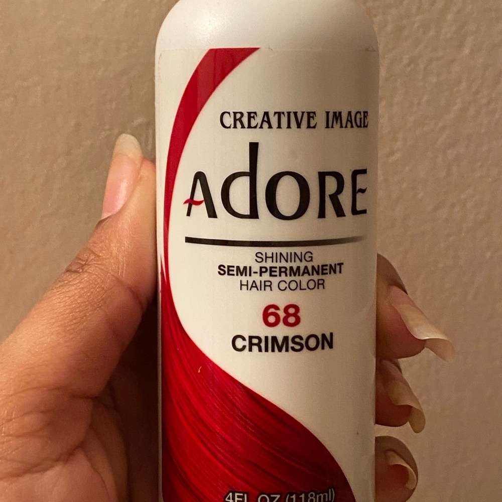 Hair dye crimson creative image adore